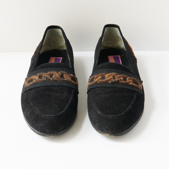 80s - SUSAN BENNIS - WARREN EDWARDS - Loafer - Men\'s - 10.5 - BLK Suede